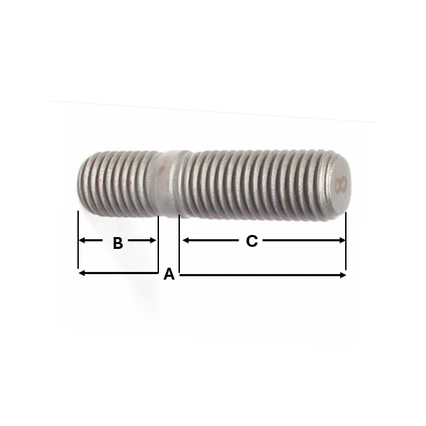 Fortpro 3/4"-10 THD - 1.06" x 1.75" Spoke Wheel Stud Replaces E4956A - 10 Pack - Image 3