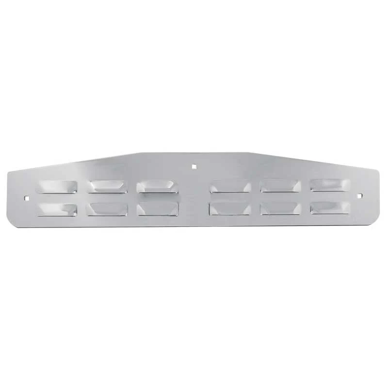 24" X 4" Chrome Mud Flap Bottom Plate(Louver) With Bolt Thru Studs - Image 3