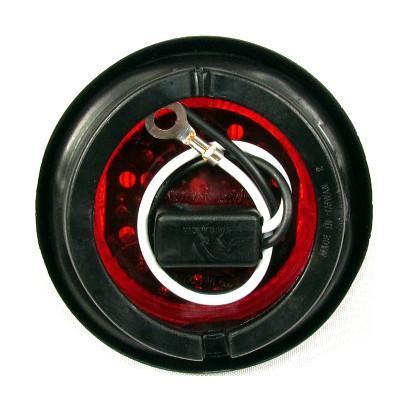2-1/2" Round Red LED Light with 13 LEDs - 24 Volts for Marker Light - Image 3