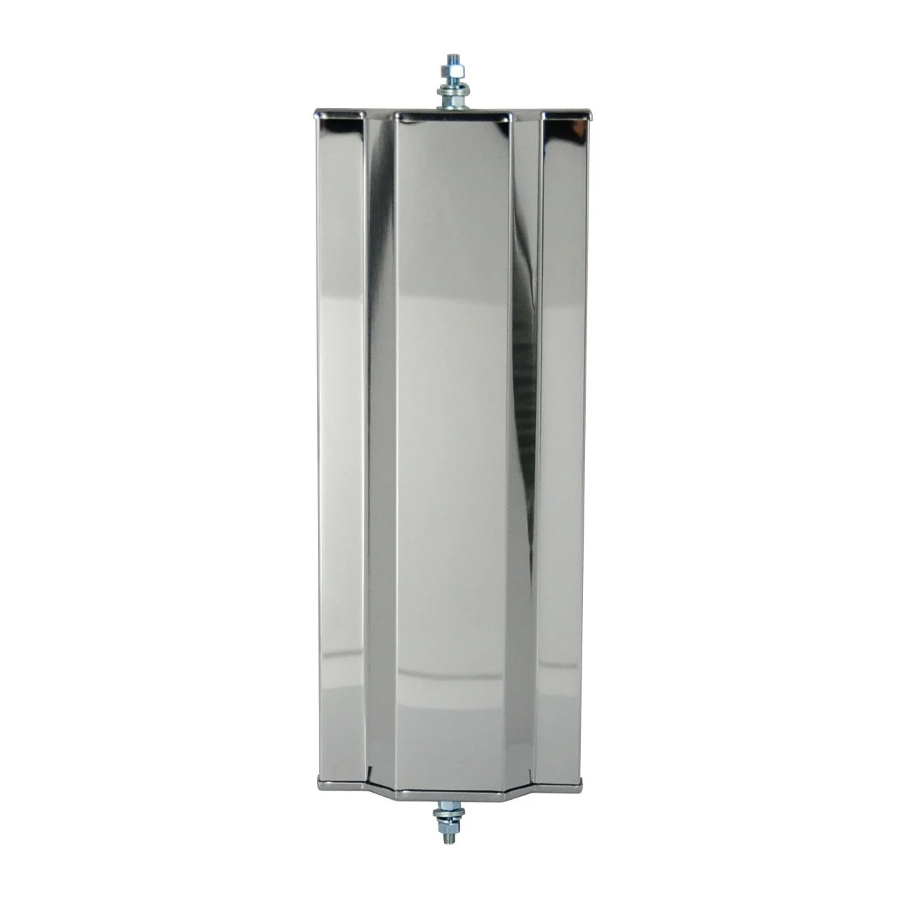 Fortpro 6 1/2" x 16" Stainless Steel West Coast Mirror Head with Convex | F245676 - Image 3