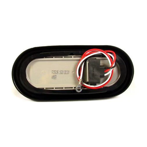 6" Clear Lens Oval White Backup LED Light - 24 Volts - 10 Leds - Image 2