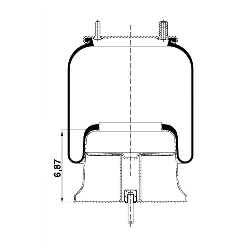 Fortpro Air Spring Replaces 9781, 1R12-603 for Freightliner Trucks | F245585 - Image 7
