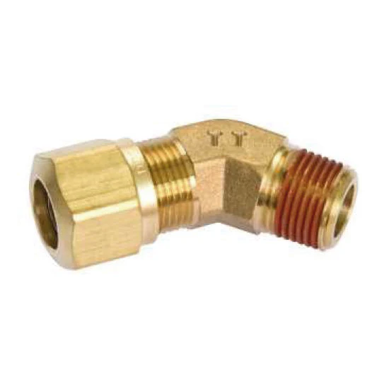 Fortpro Air Brake NTA Compression Fitting Male 45 Deg Elbow - 1/2" Tube & 1/2" Thread, Replaces 38155 - 5 PACK | F229074 - Image 2