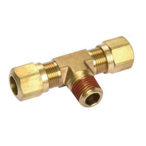 Fortpro Air Brake NTA Compression Fitting Male Branch Tee, 5/8" Tube & 5/8" Tube & 1/2" Thread, Replaces 38143 - 5 PACK | F229065 - Image 2