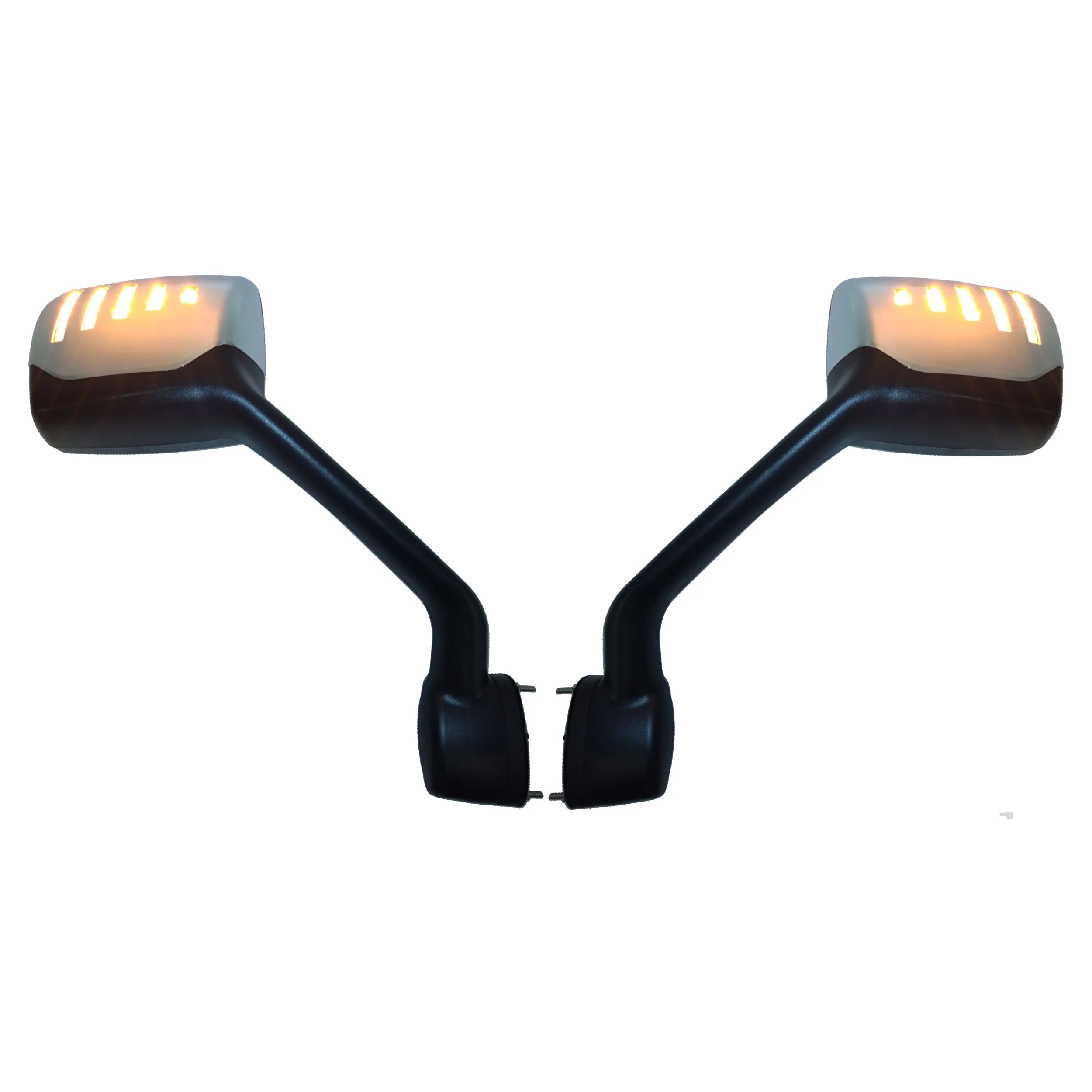 Fortpro Hood Mirror w/ Led Turn Light Replacement for Kenworth T680/880, Peterbilt 579 - Both Sides | F247658-59BS