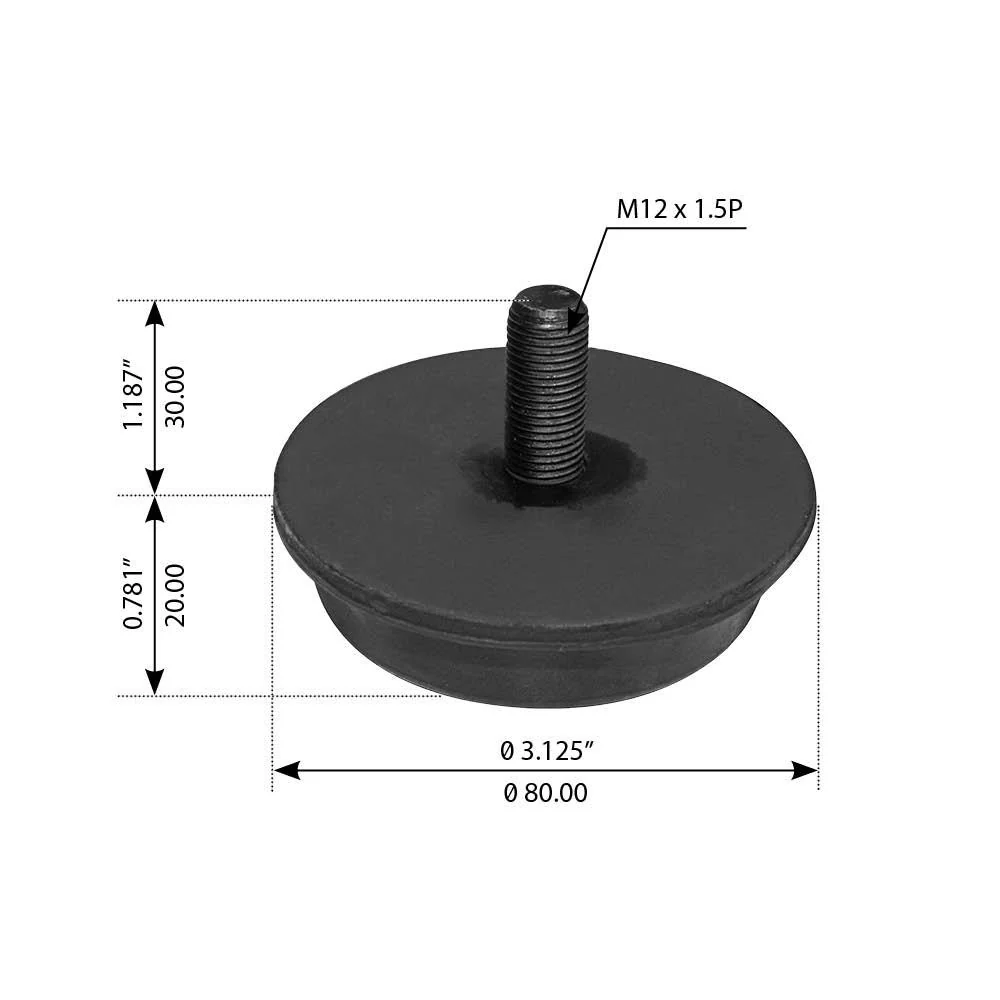 Fortpro Load Cushion Compatible with Kenworth 4in. Spring Suspensions - Replaces EX110013 - Image 2