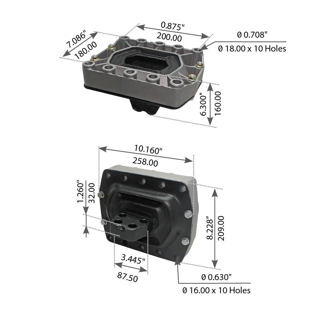 Rear Engine Mount for Volvo Trucks - Replaces 1622148S, 1629614, 3198122 - Image 2