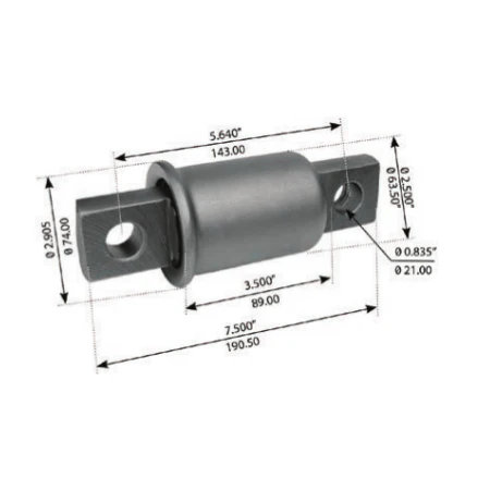 Fortpro Spring Eye Bush - Replaces 16-16412-000, 3538115C1, 52039, MR782 - Image 2