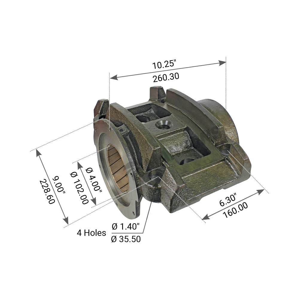 Trunnion Assembly for Mack 5" Spring SS58 - Replaces 39QK24C, 39QK327 - Image 2