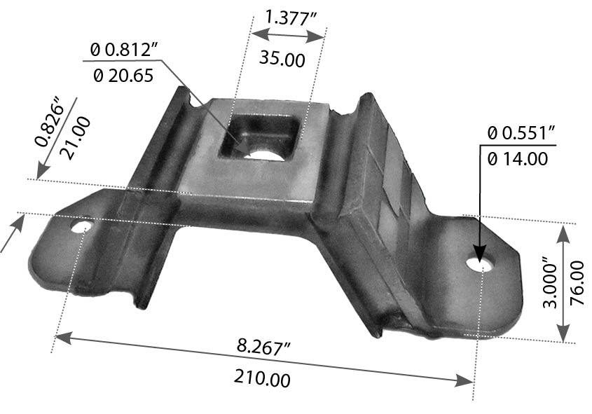 Upper Engine Mount for Freightliner Columbia & Century, Replaces BCD-273301 - Image 2