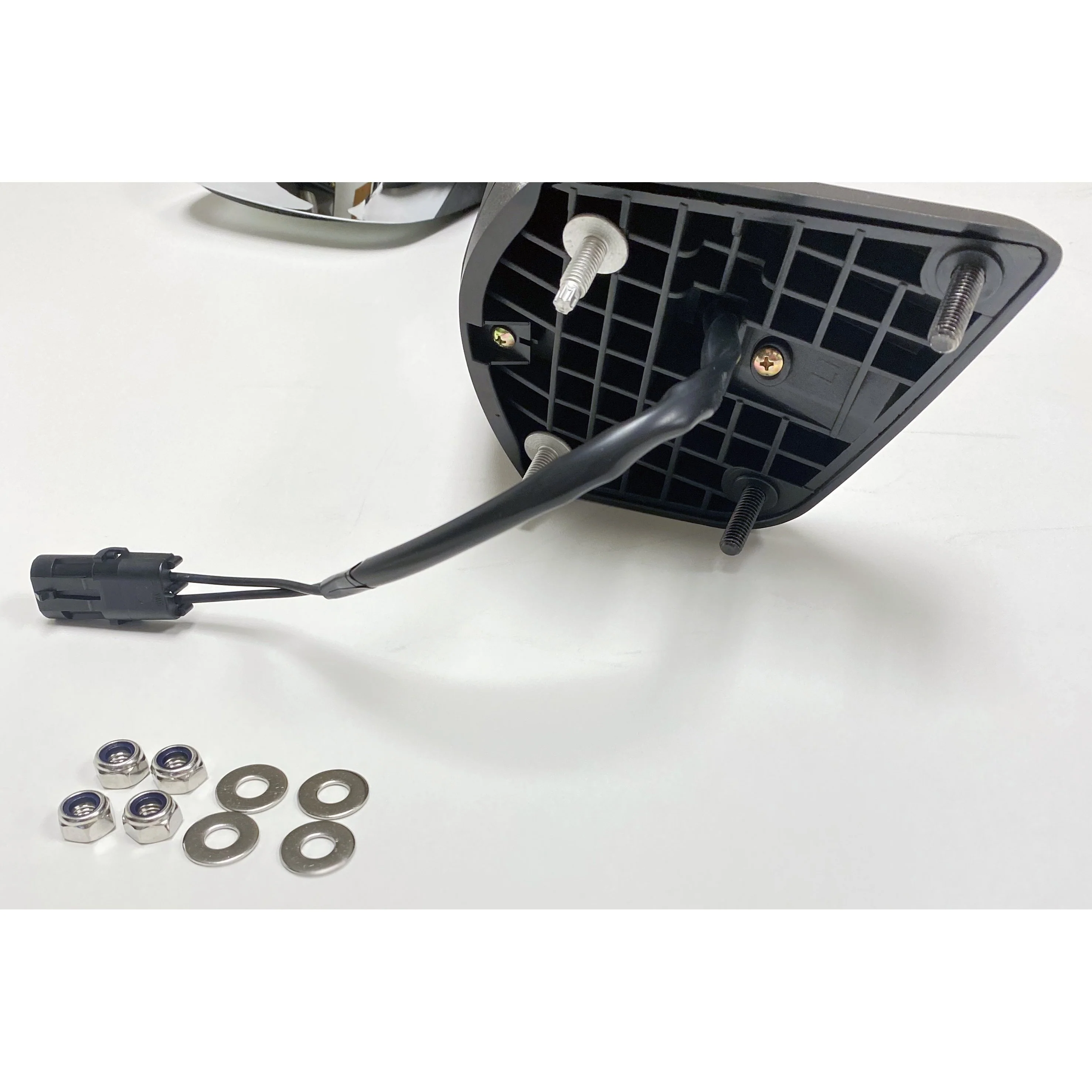 Fortpro Chrome Heated Hood Mirror Replacement for Freightliner Cascadia 2018+ Passenger Side | F247748 - Image 3