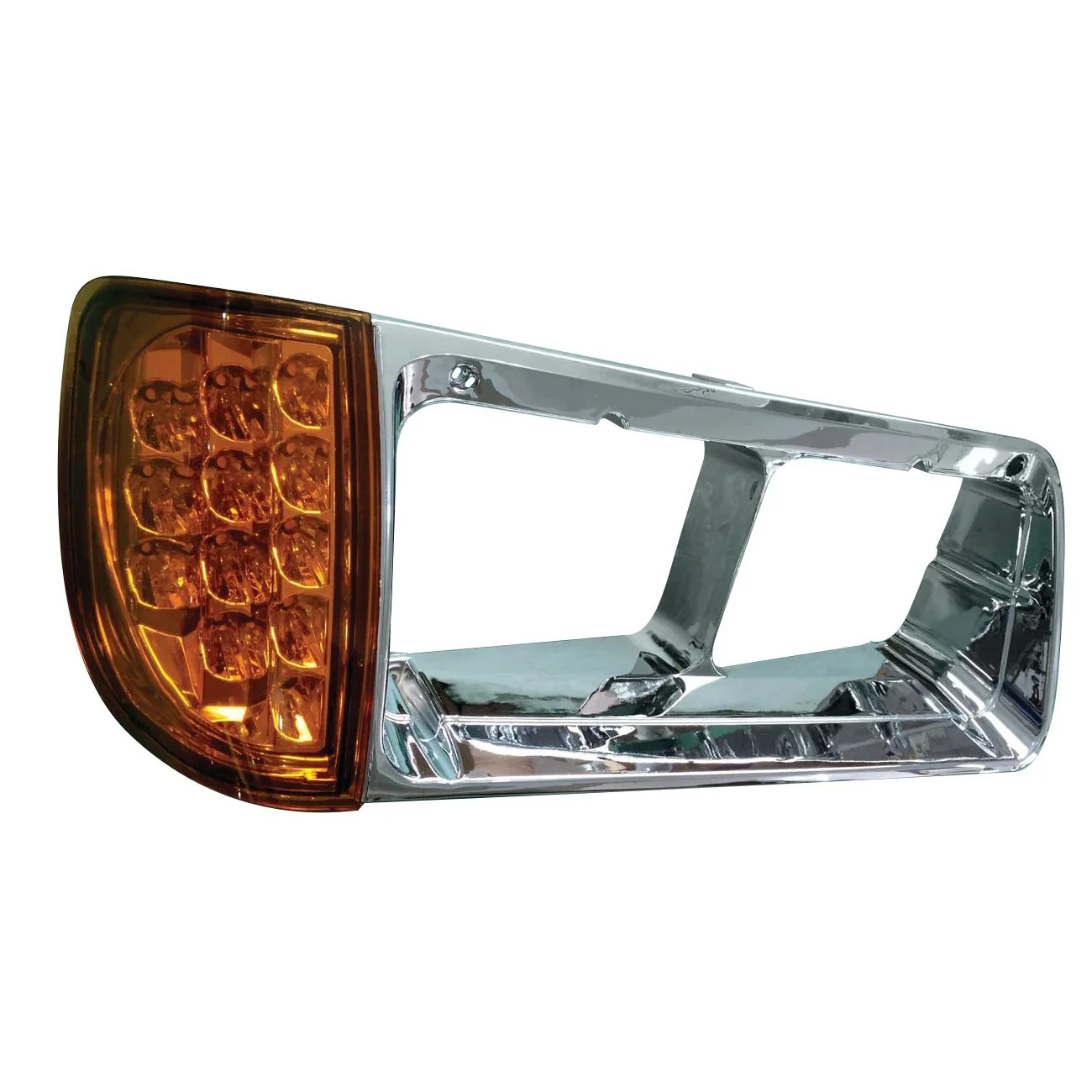 Fortpro Led Turn Signal Assembly & Bezel For Freightliner FLD Headlights Replaces A06-20738-000/A06-20738-001 - Image 3
