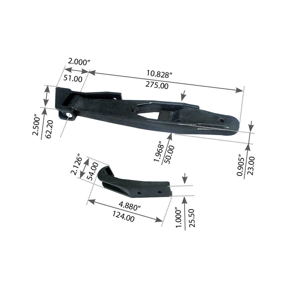 Right Side Hood Latch Kit For Freightliner FLD 120 - Replaces - 1712435001 - Image 2