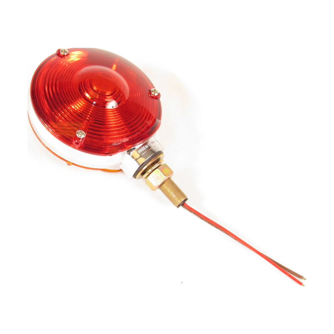 Fortpro Round Pedestal Incandescent Light with Red/Amber Lens - Image 4